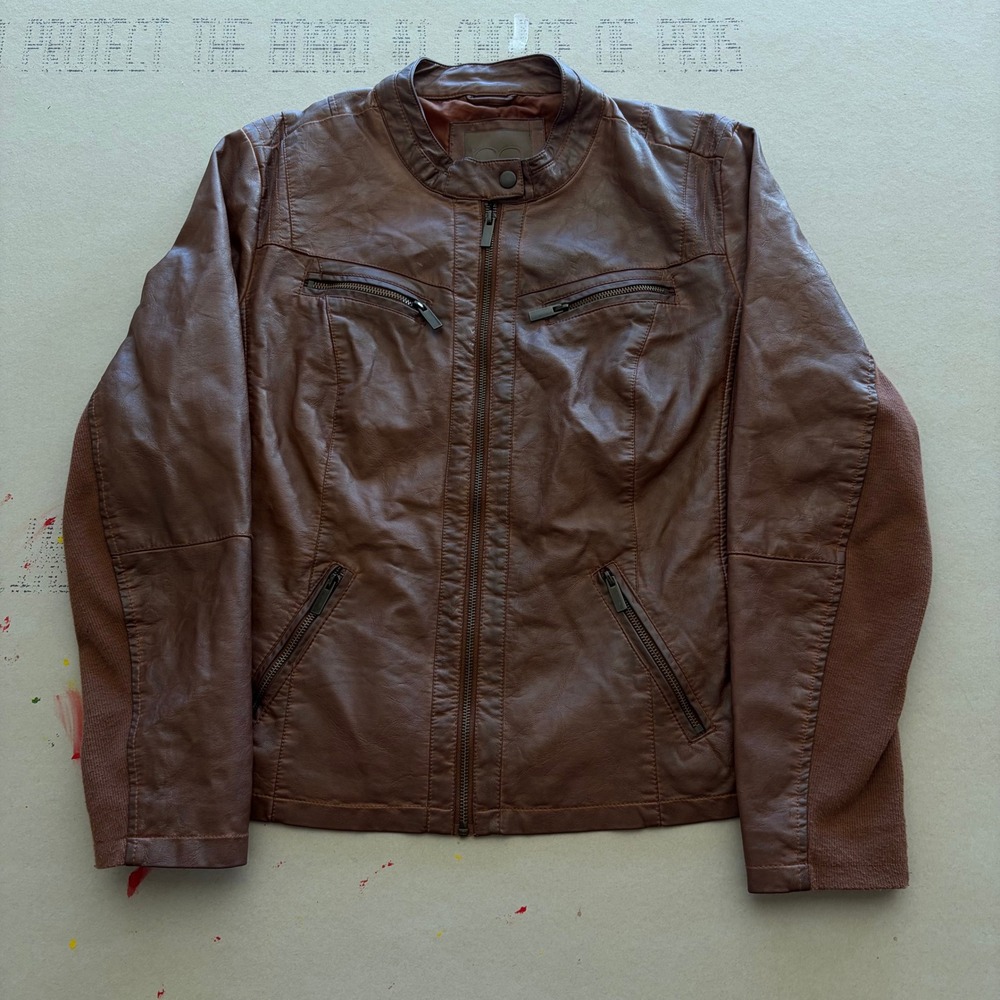 Y2K Maurices Faux Leather Biker Jacket